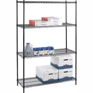 Lorell Starter Shelving Unit 4 Shelves/4 Posts 36