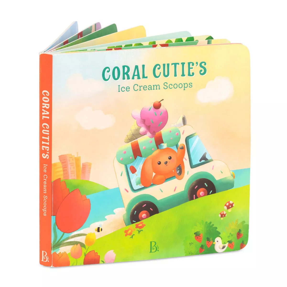 B. toys Board Book & Plush Set Happyhues - Coral Cutie