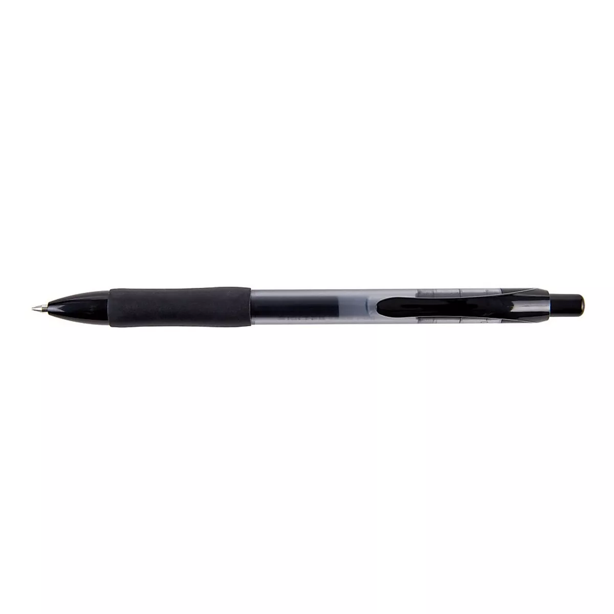 MyOfficeInnovations Aura Retractable Gel Pens, Medium Point, Black Ink, Dozen