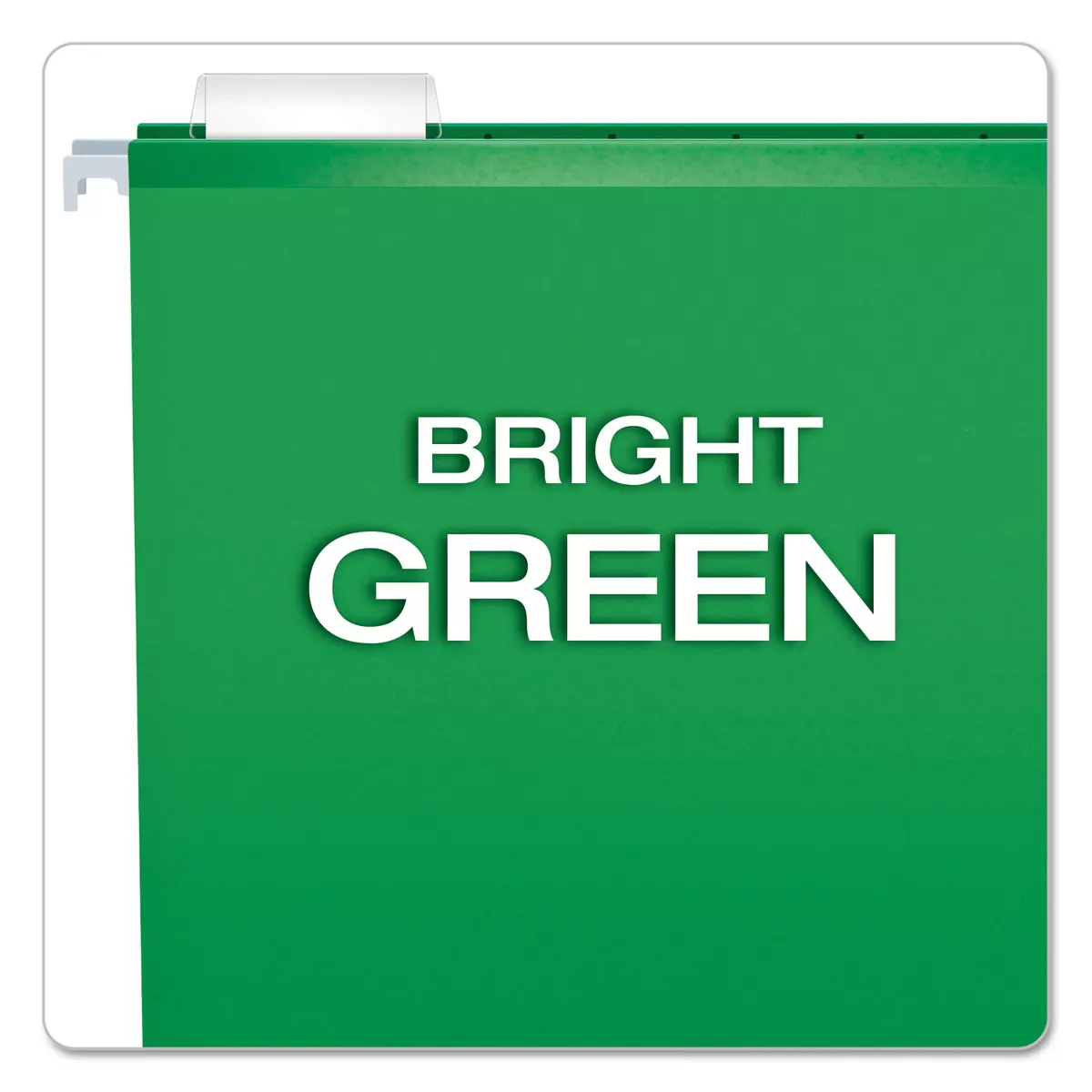 Pendaflex Reinforced Hanging Folders 1/5 Tab Letter Bright Green 25/Box 415215BGR