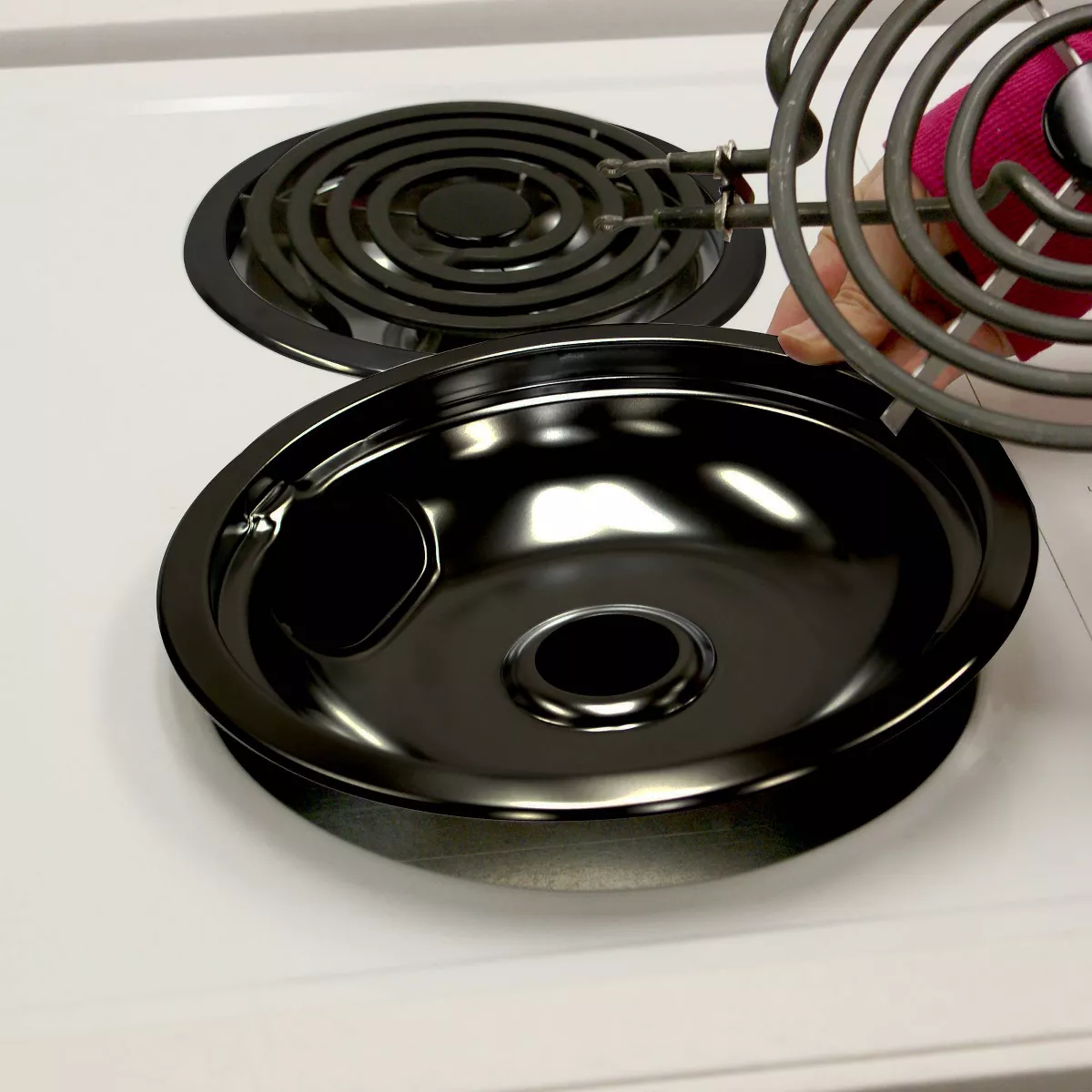 Range Kleen 2pc Porcelain Style A Drip Bowls Black