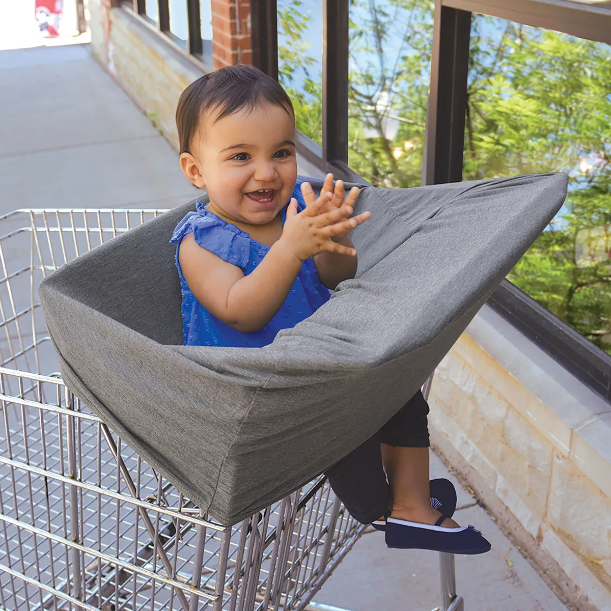 GO By Goldbug 5-in-1 Multi Use Cover And Nursing Scarf - Gray
