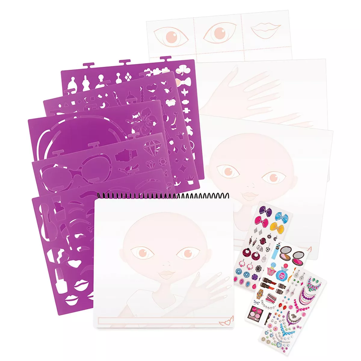 Fashion Angels Make-Up & Hair Design Sketch Portfolio Set