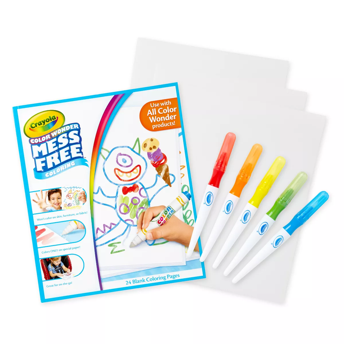 Crayola 6pc Color Wonder Paintbrush Pens Set