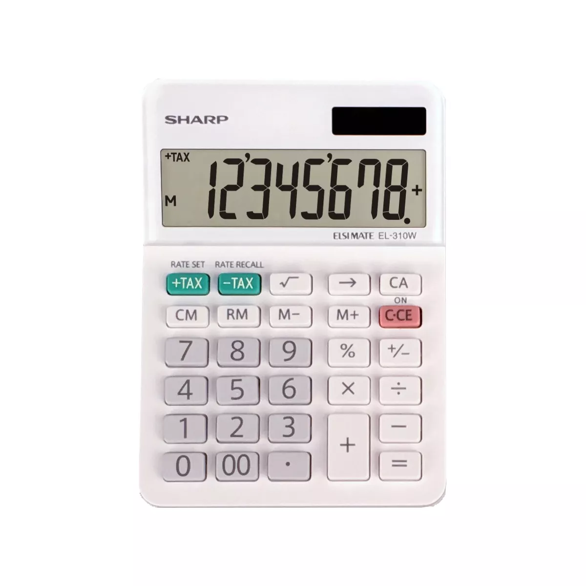 Sharp EL-310WB Mini Desktop Calculator 8-Digit LCD EL310WB