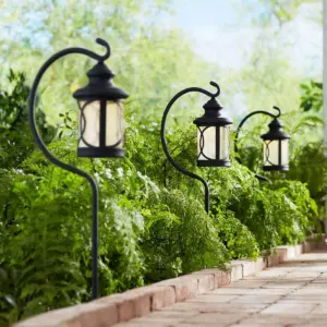 John Timberland Capistrano Black 4-Path 2-Spot LED Landscape Lighting Kit