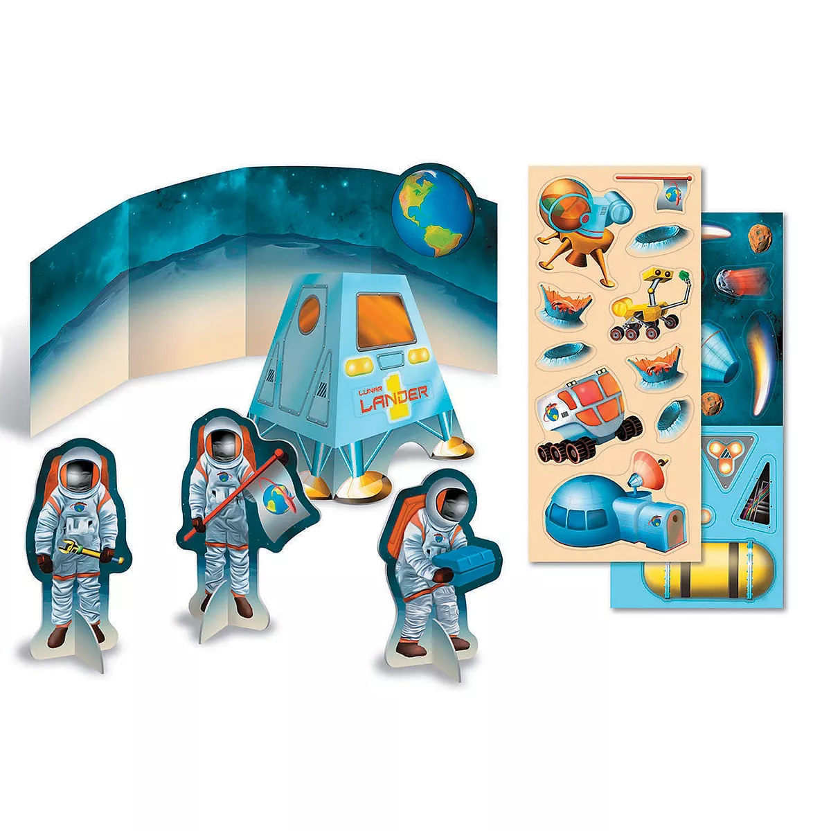 MindWare Lunar Landing Quick Sticker Kit - Stickers - 7 Pieces