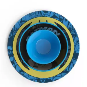 Batman 3pc Melamine Dinnerware Set - Zak Designs