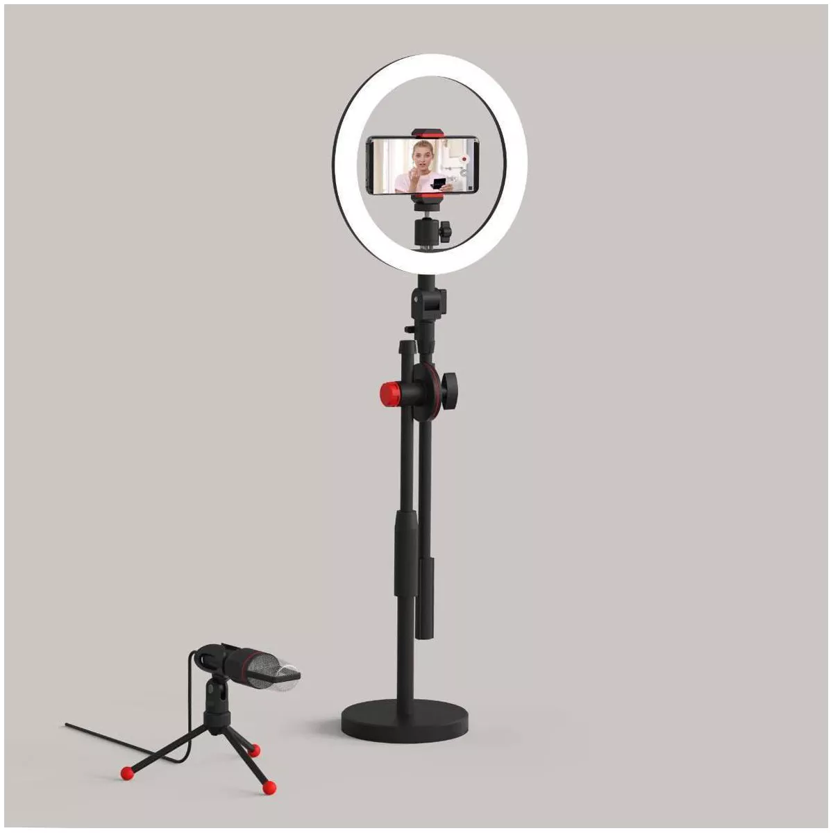 Black Fin Mobile Phone In Home Studio Vlogger Pro
