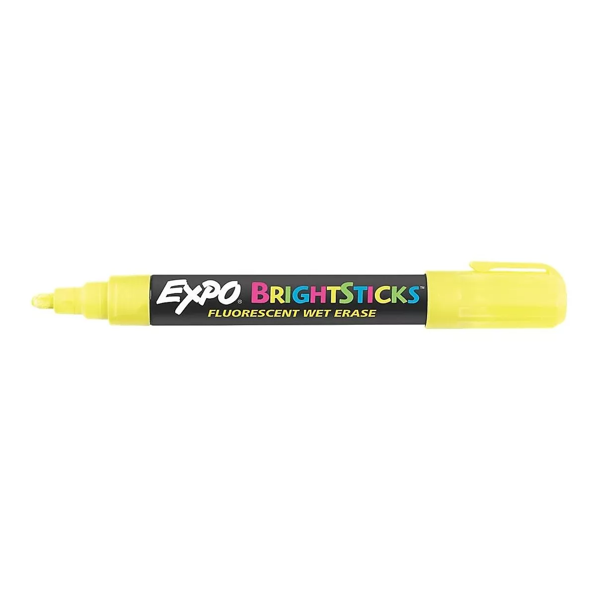EXPO Bright Sticks Wet-Erase Fluorescent Marker Set Bullet Tip Assorted 14075