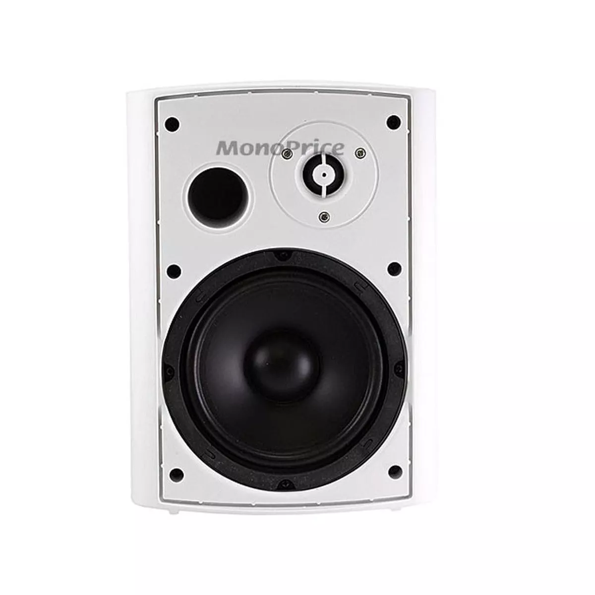 Monoprice 2-Way Active Wall Mount Speakers (Pair) 25W White