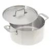 American Kitchen Cookware Premium Stainless Steel Covered 6 Quart Stock Pot