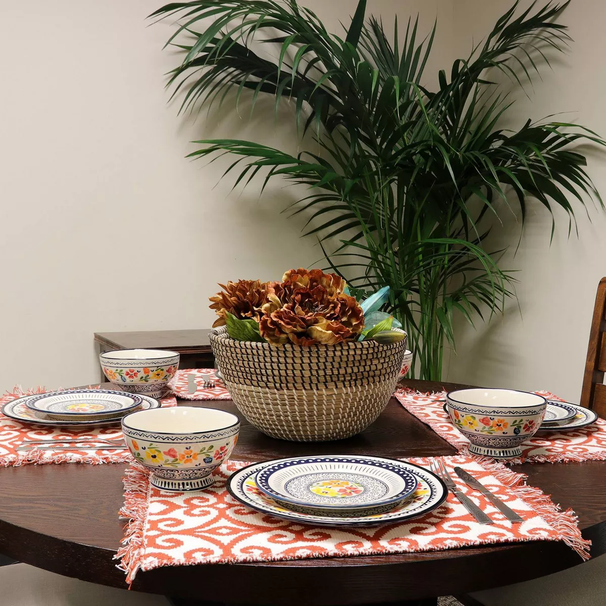 Gibson Home 12pc Stoneware Luxembourg Dinnerware Set