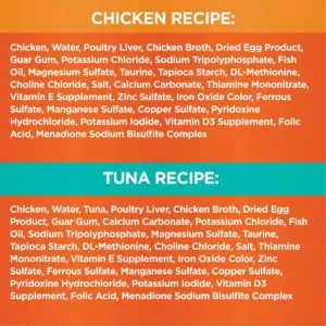 Iams Perfect Portions Grain Free Paté Chicken & Tuna Recipes Premium Wet Cat Food - 2.6oz/12ct Variety Pack