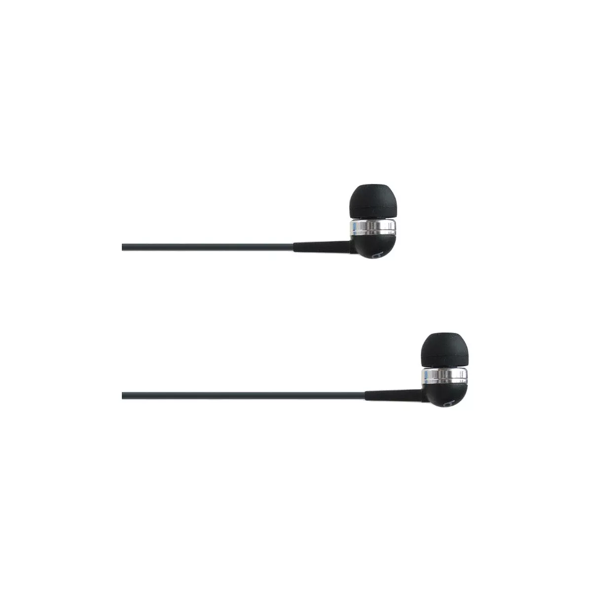 4XEM Ear Bud Headphone Black - Stereo - Mini-phone - Wired - 16 Ohm - 20 Hz - 18 kHz - Earbud - Binaural - In-ear - 3.75 ft Cable - Black