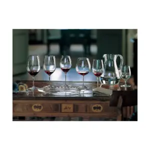 Riedel 6.0 Ounce Vinum Cognac Flute Shaped Clear Fine Crystal Glass Set with Microfiber Polishing Cloth and Dishwasher Safe, Set of 2