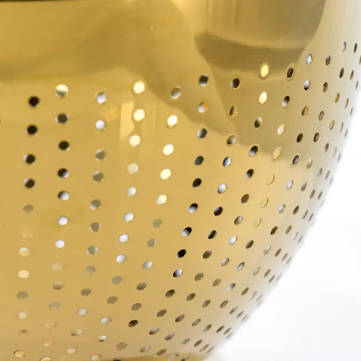 Gibson Home Rose Hue 5 Quart Stainless Steel Colander in Gold