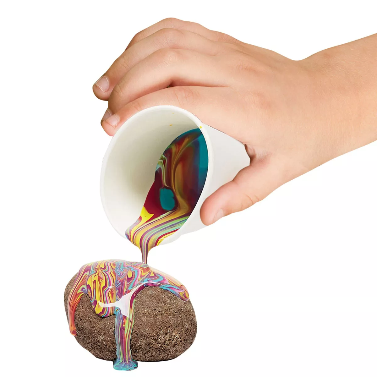 Creativity for Kids Hide & Seek Paint Pour Rocks