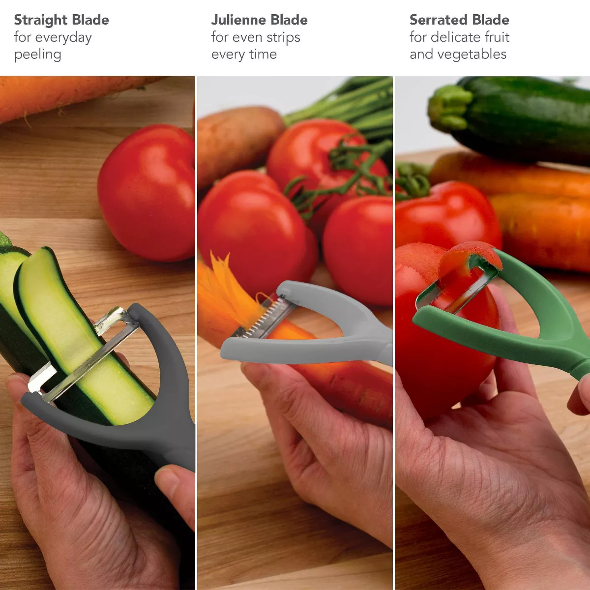 Tovolo Magnetic Tri-Peeler Assorted