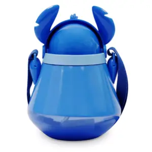 Disney Lilo & Stitch 22oz Plastic Flip Top Tumbler with Strap Blue