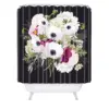 Antoinette Night Shower Curtain Black - Deny Designs