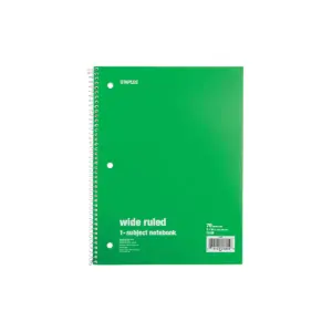 Staples 1 Subject Notebook 8