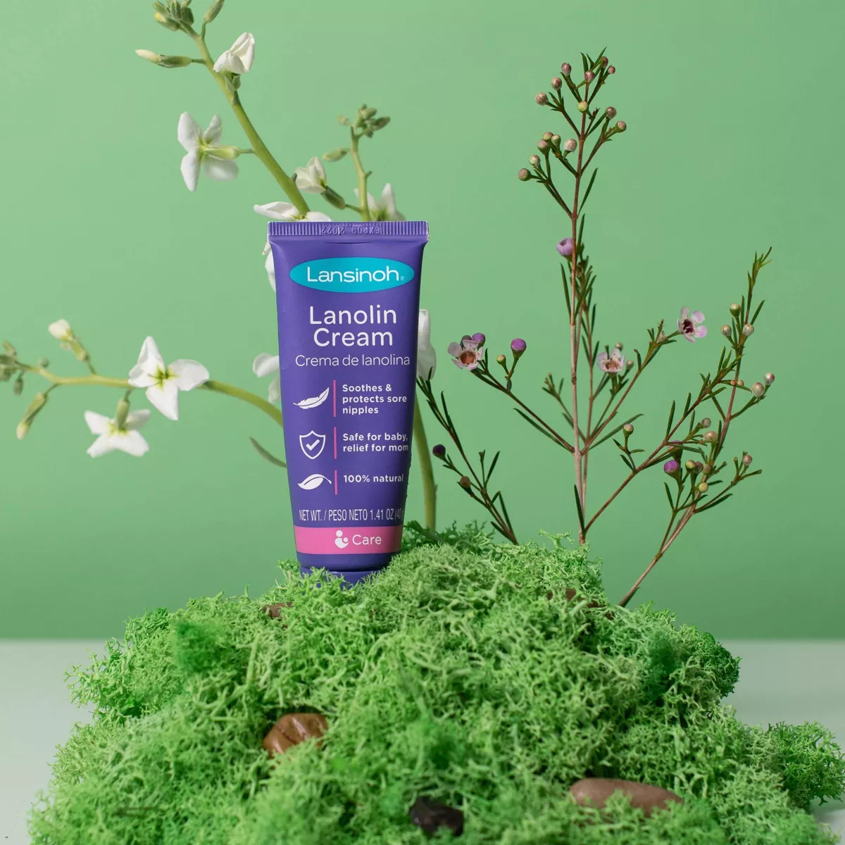 Lansinoh Lanolin Nipple Cream for Breastfeeding, 1.41oz with 40gr Bonus Tube
