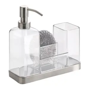 iDESIGN Forma 2 Soap & Brush Caddy Clear