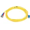 Monoprice Fiber Optic Cable - 5 Meter - Yellow | LC to ST, 9/125 Type, Single Mode, Duplex