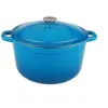 BergHOFF Neo 5 Qt Cast Iron Oval Covered Casserole, Blue