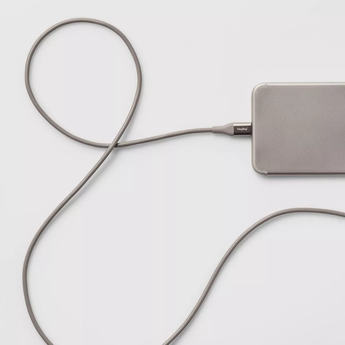 heyday™ 10' Lightning to USB-A Round Cable - Gray/Silver