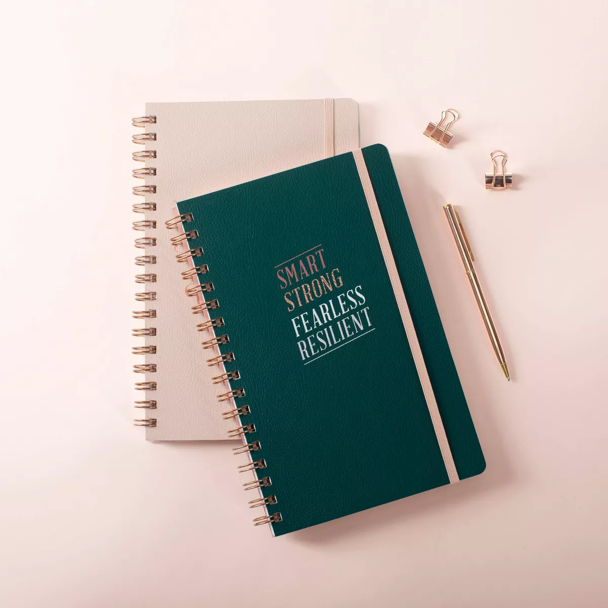 Lined Inspirational Journal with Elastic Closure Emerald Green - Fringe