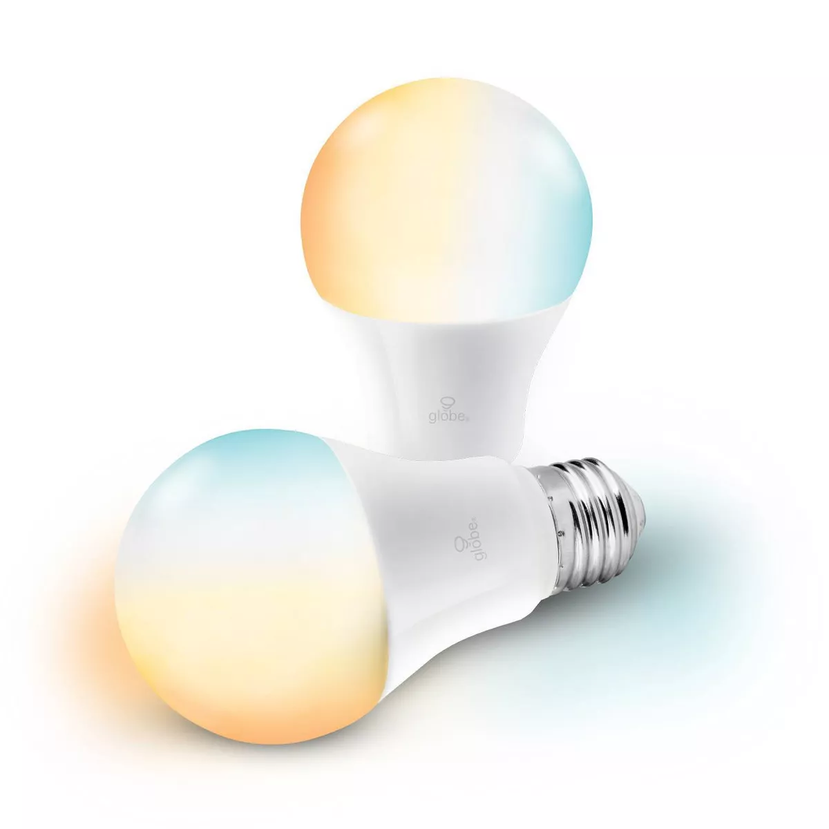 Smart 2pk 60W Equivalent LED Wi-Fi Enabled Voice Activated A19 E26 Light Bulb