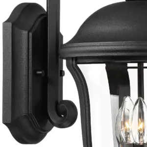 John Timberland Traditional Outdoor Wall Light Fixture Black 22 1/4