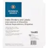 Business Source Index Dividers 3HP 12-Tab 5 Sets/BX White 16485