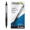 Pilot Retractable Roller Ball Pen Bold 1 mm Black Ink/Barrel Stand 13450