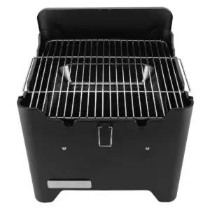Permasteel PG-40C10-BK Square Portable Charcoal Grill - Black