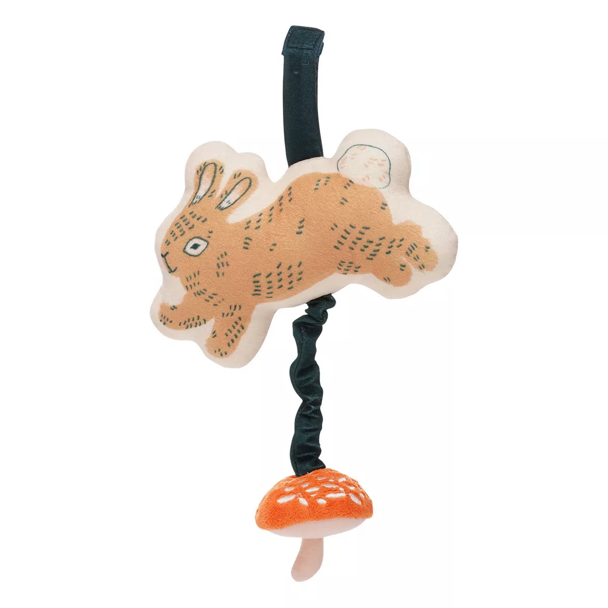 Manhattan Toy Button Bunny Pull Musical Take Along Toy