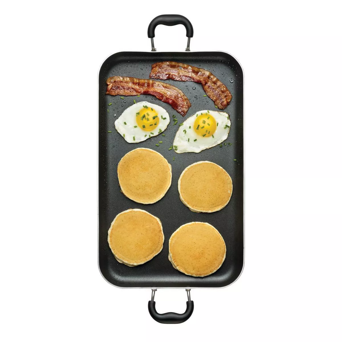 T-fal Double Burner Griddle, Nonstick, Black