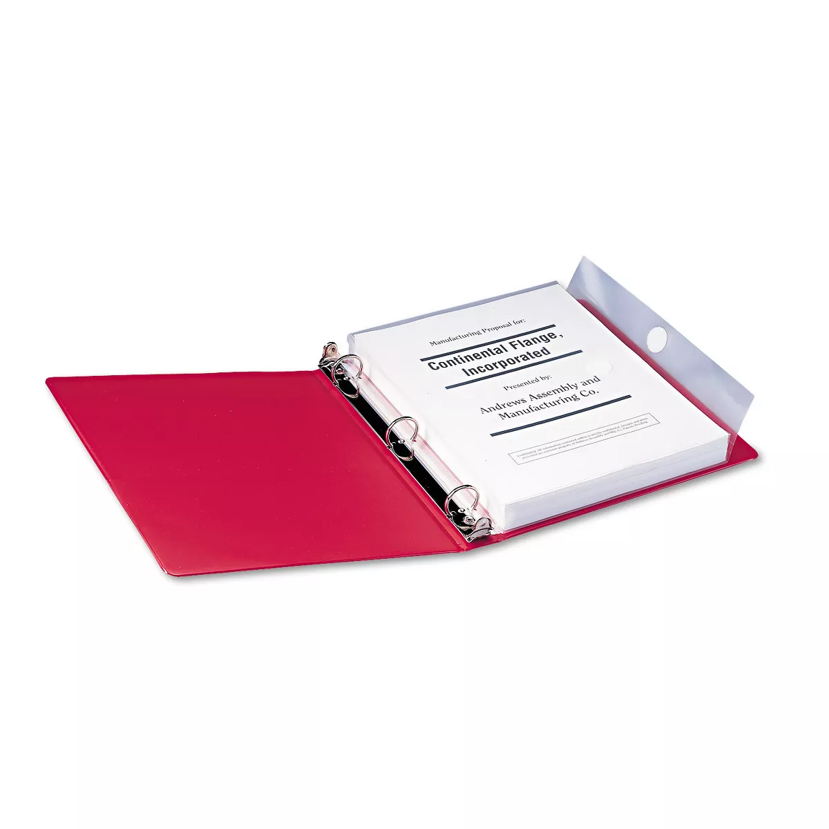 Smead Poly Ring Binder Pockets 9 x 11-1/2 Clear 3/Pack 89500