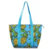 Zodaca Women Fashion Large Insulated Zip Top Closure Picnic Lunch Tote Double Handles Carry Bag - Pineapple