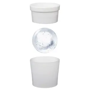 Like-It White Extra Large Versatile Crystal Clear Home Round Frozen Ice Ball Sphere Maker Mold (4 Pack)