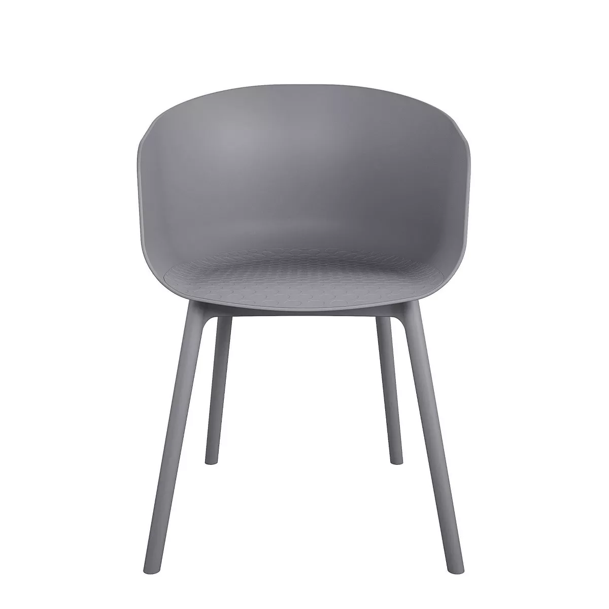 York 2pk Extra Large Dining Chairs Indoor/Outdoor Charcoal - Novogratz