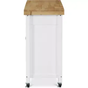Denver Kitchen Cart White - ClickDecor