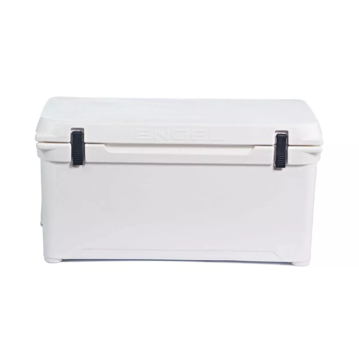 Engel High Performance 74-Quart Portable Durable Rotomolded Airtight 75 Can Hard Cooler and Ice Box for Camping, Sports Events, and Fishing, White