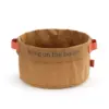 DEMDACO Washable Paper Popcorn Bag - Big brown