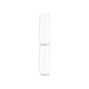 9oz Set of 48 Flute Plastic Champagne Glasses Clear - TOSSWARE