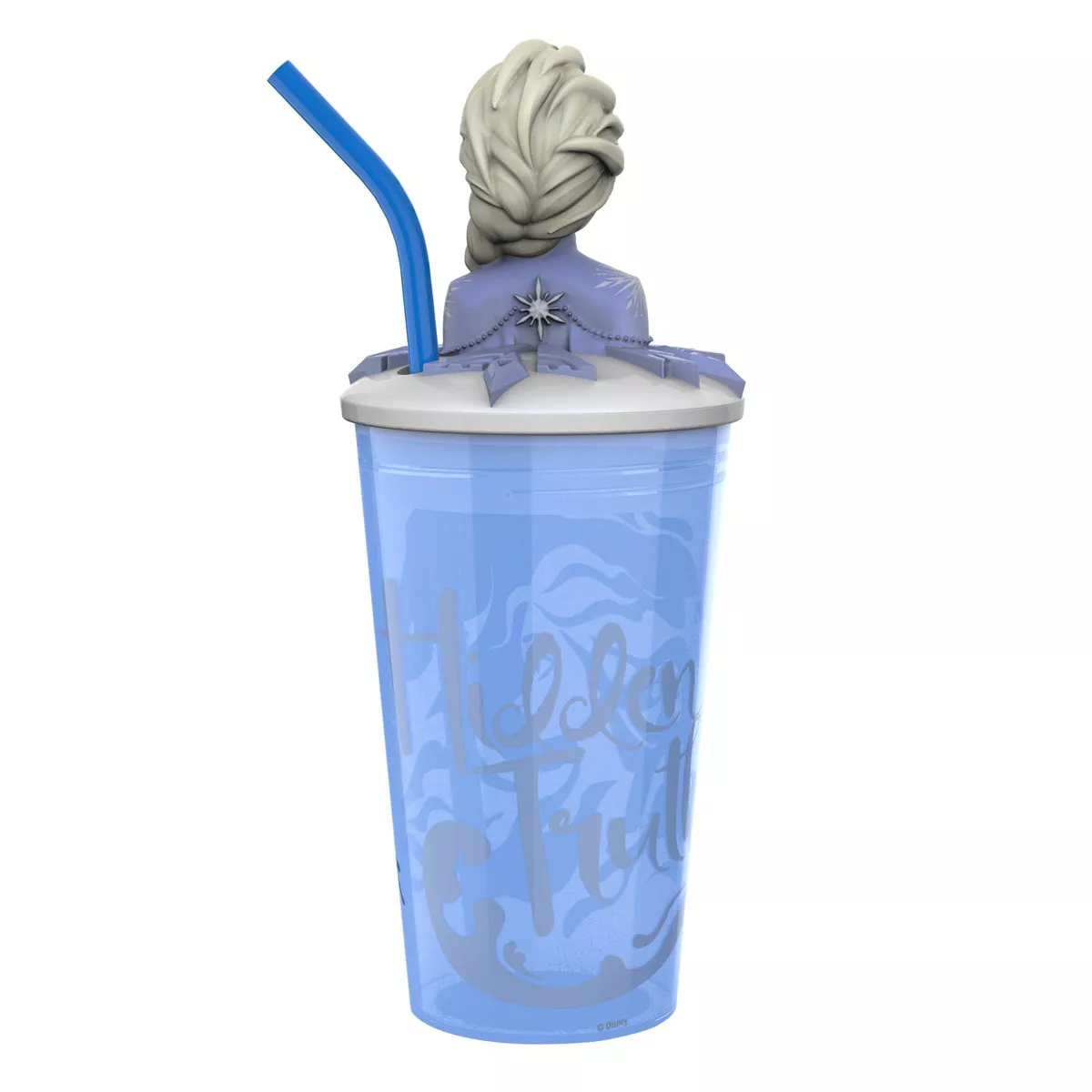 Frozen 2 Elsa 15oz Plastic Funtastic Tumbler with Straw Blue - Zak Designs