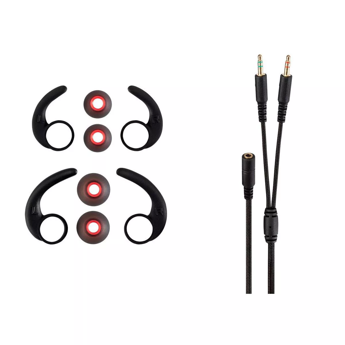 Dark Matter by Monoprice Nova Mobile Gaming Earphones - 10mm, Detachable Boom Mic, Inline Remote/Mic, iOS/Android/Switch Compatible