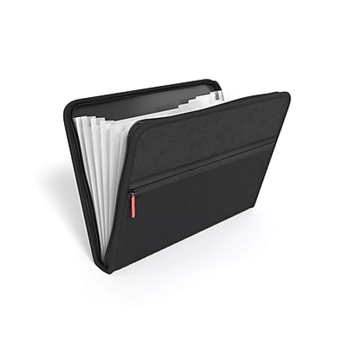 MyOfficeInnovations 7-Pocket Expanding Zip Fabric File Black Letter Size (51818) 2756992